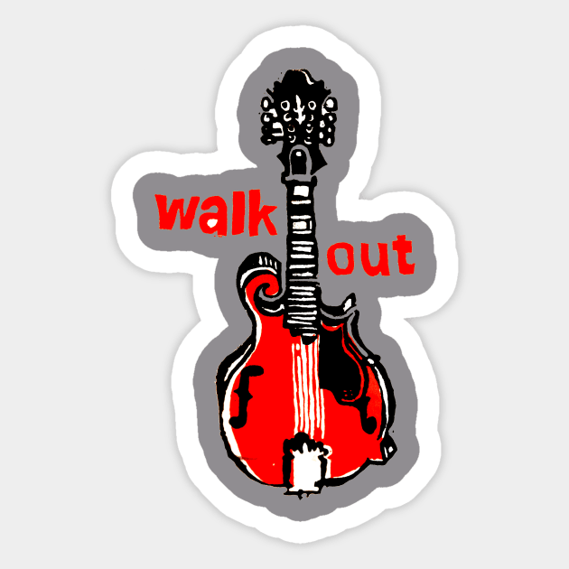 Mandolin Walk-out Sticker by SPINADELIC